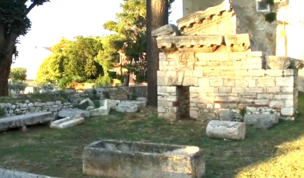 Temple of Neptune in Poreč, Croatia