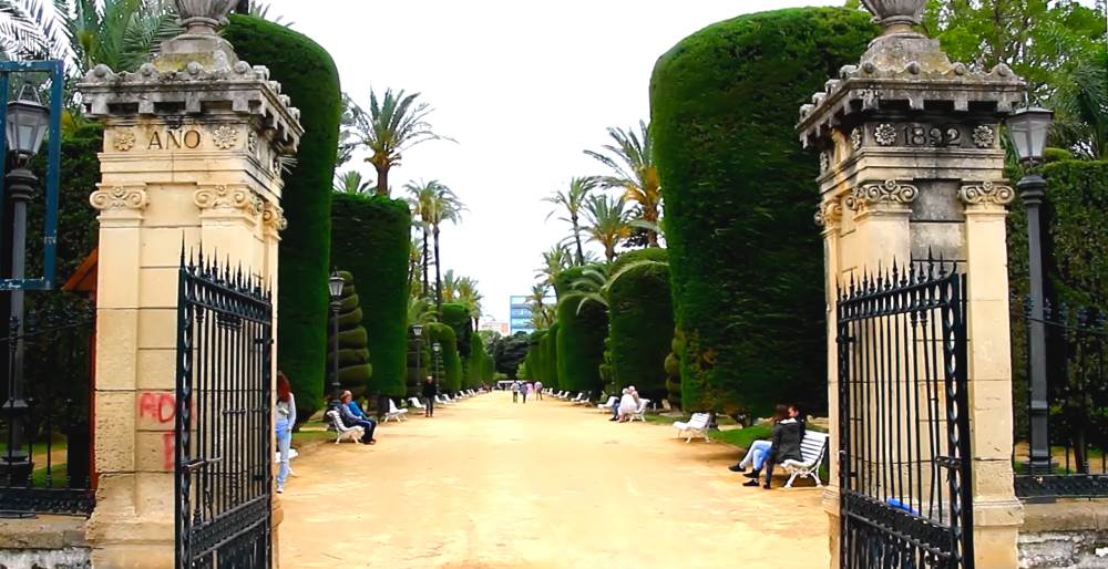 Genoese Park in Cadiz, Spain