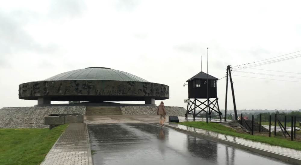 Мемориальный музей Майданек недалеко от Люблина, Польша
