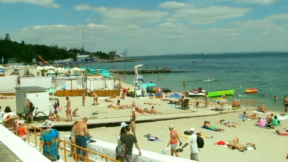 A sandy beach in Odessa