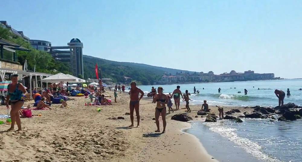 A sad beach in Bulgaria on the Black Sea