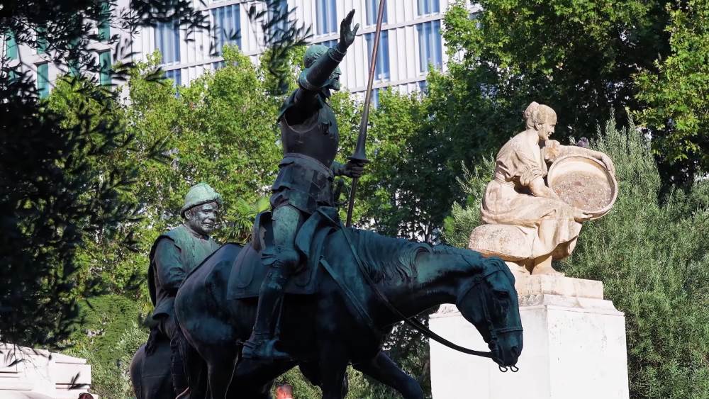 Don Quixote Monument in Madrid