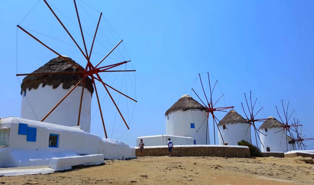 The windmills of Kato Mili - Mykonos attractions