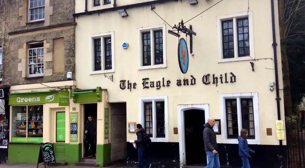 The Eagle and Child pub is an iconic Oxford location