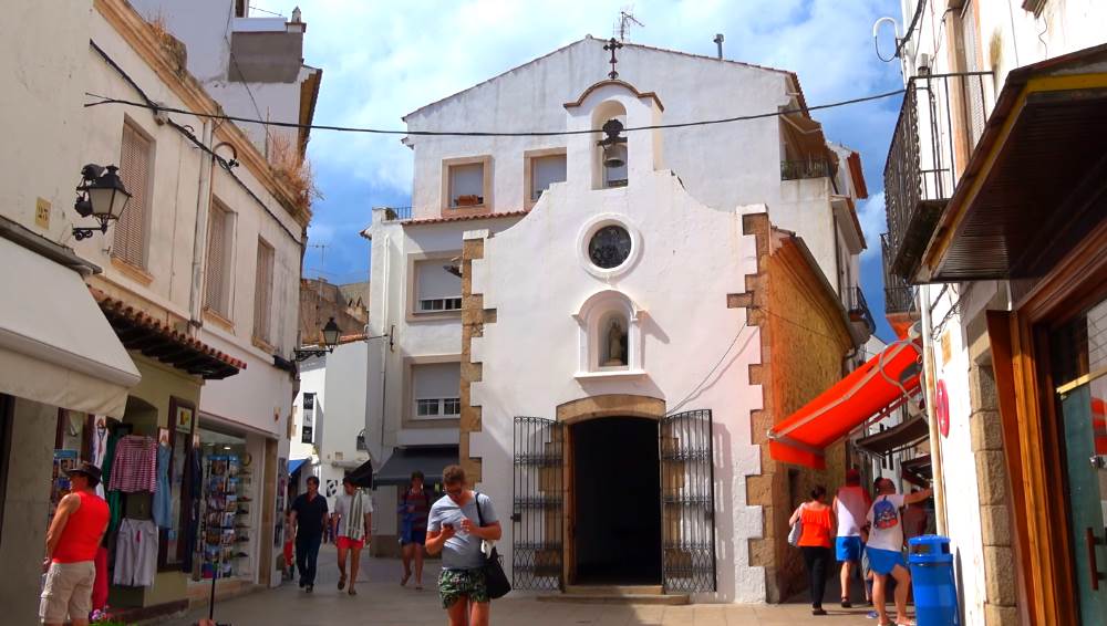 Church of St. Vincent - a landmark of Tossa de Mar, Spain
