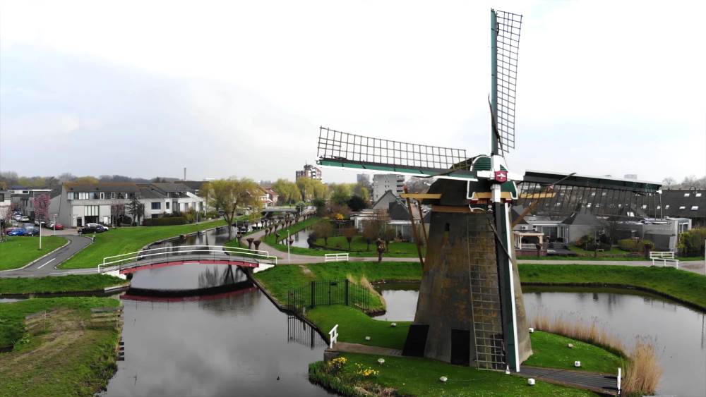 Лейден, Нидерланды - Музей ветряных мельниц