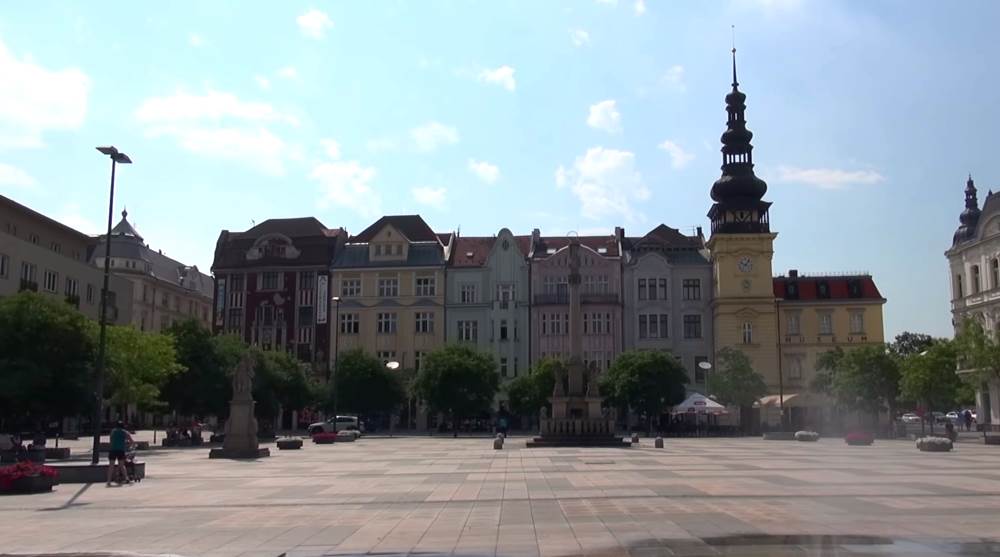 Masaryk Square - a landmark in Ostrava