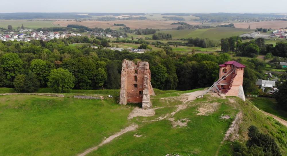 The ruins of Novogrudok castle, Belarus