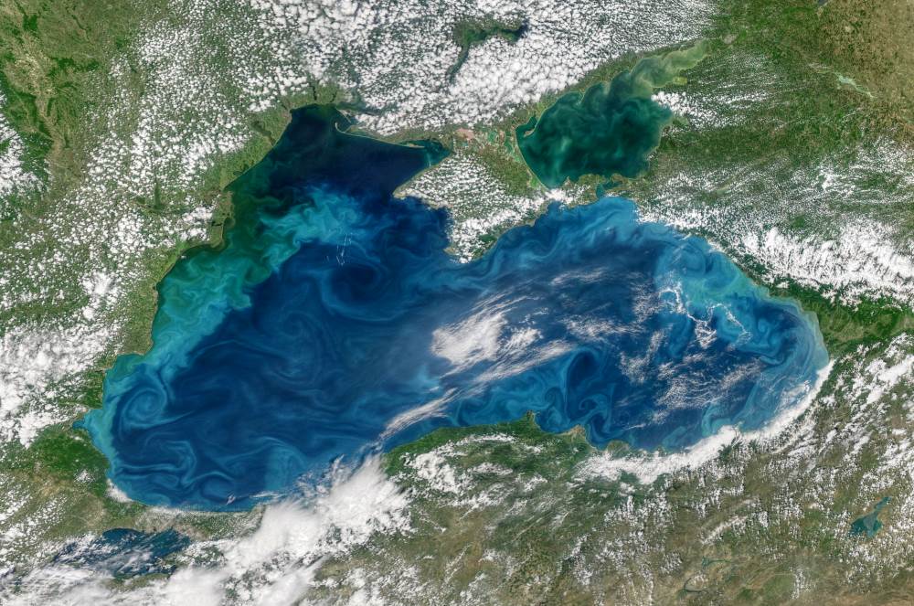 Черное море - вид с орбиты
