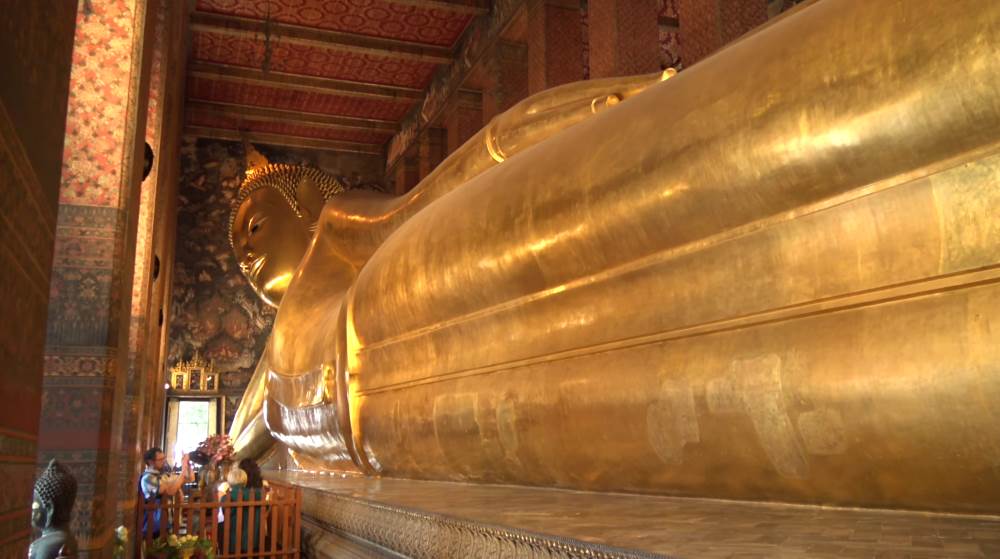 Lying Buddha Temple in Bangkok, Thailand