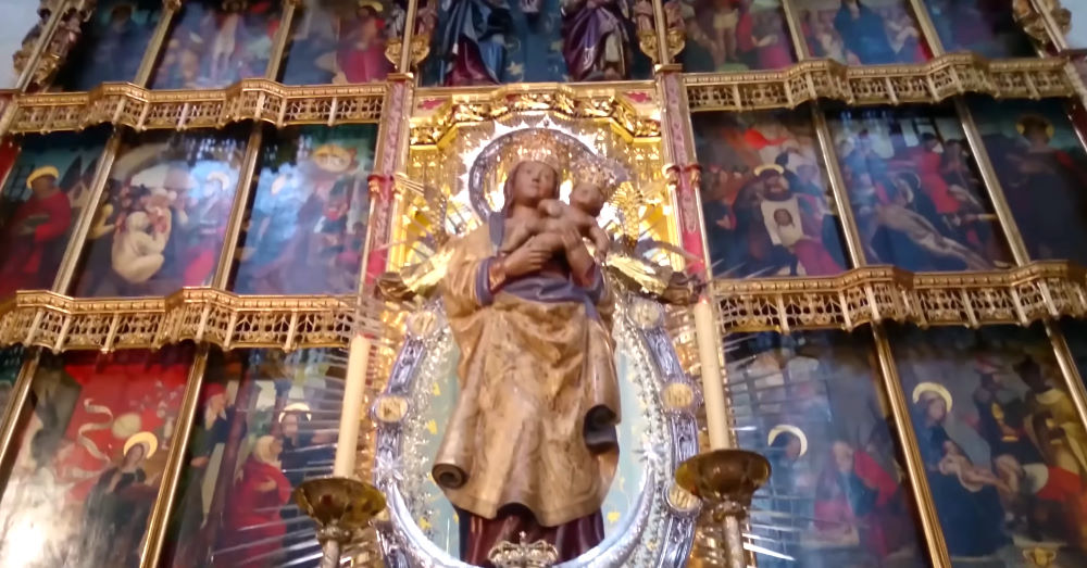 Virgin Mary - Almudena Cathedral in Madrid