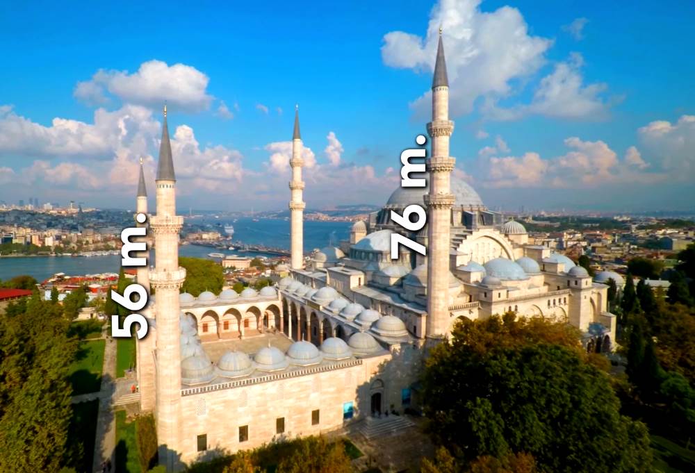 Süleymaniye Mosque in Istanbul on a map and how to get there