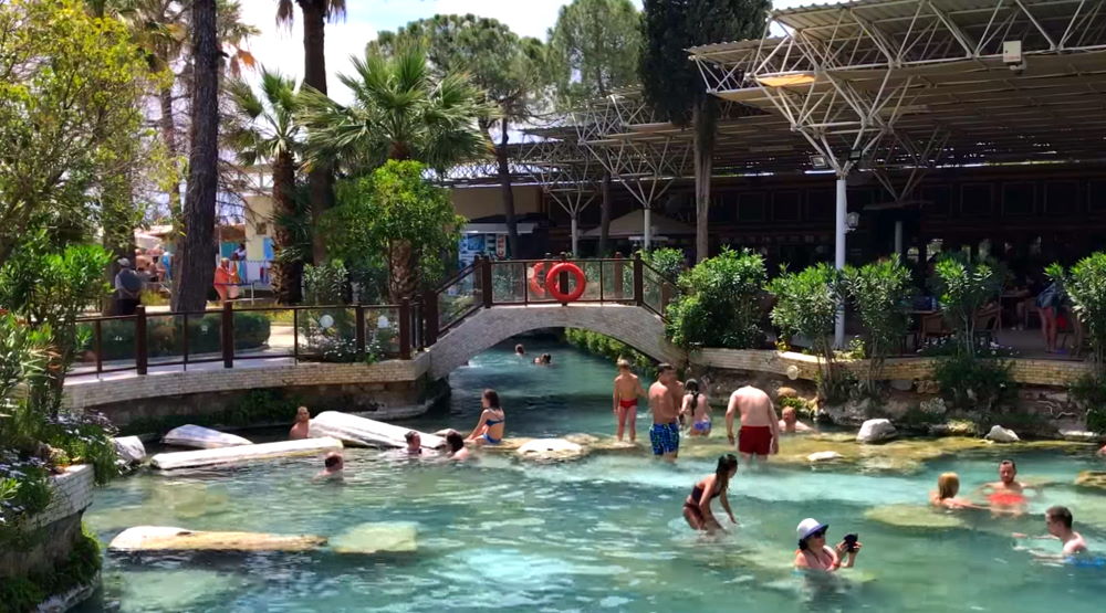 Turkey's Famous Thermal Spring - Cleopatra Pool in Pamukale